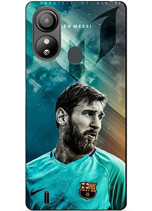 Силіконовий чохол бампер для zte blade l220 з малюнком leo messi мессі