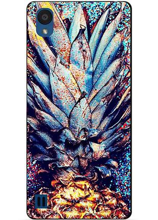 Силіконовий бампер чохол для zte blade a5 з малюнком ананас