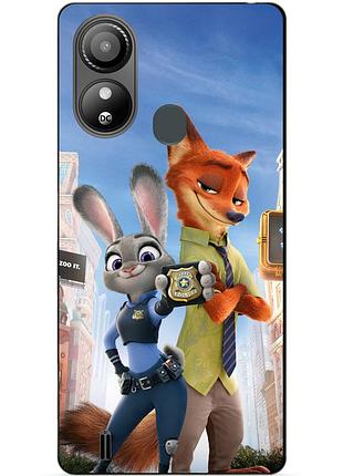 Силіконовий чохол бампер для zte blade l220 з малюнком джуді зверополіс zootopia