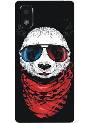 Силиконовый чехол бампер для zte blade l210 с рисунком панда