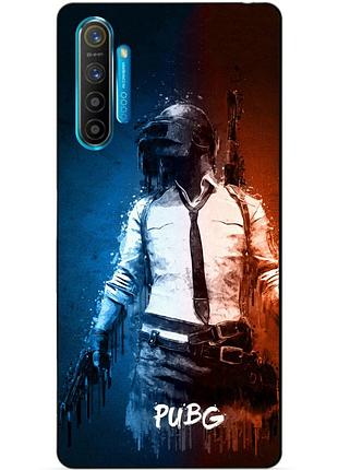 Силиконовый чехол бампер для realme x2 с рисунком pubg