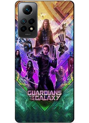Силиконовый бампер чехол для xiaomi redmi note 12 pro с рисунком стражи галактики