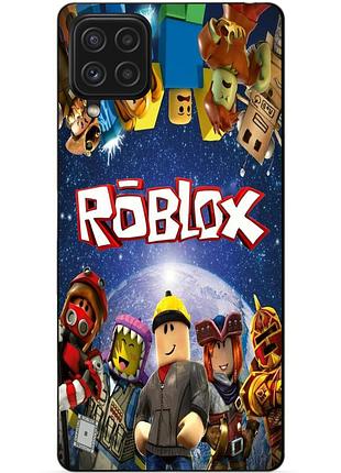 Чехол силиконовый бампер для samsung m32 с рисунком роблокс roblox