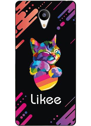 Силіконовий чохол бампер для meizu m5 з малюнком likee