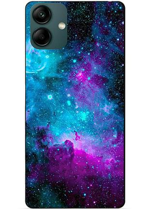 Силіконовий бампер чохол для samsung a04 з малюнком галактика