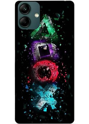 Силіконовий бампер чохол для samsung a04 з малюнком playstation