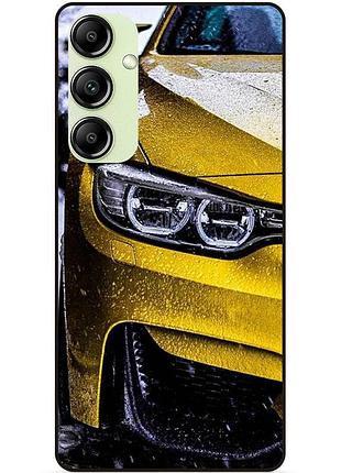 Чехол силиконовый бампер для samsung a24 с рисунком bmw бмв машина авто
