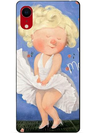 Силиконовый чехол бампер для iphone xr с рисунком мэрилин монро гапчинская marilyn monroe