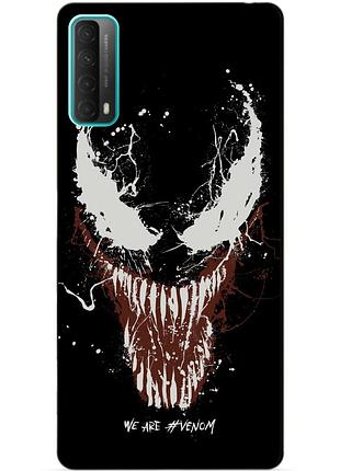Силиконовый бампер чехол для huawei p smart 2021 с рисунком веном