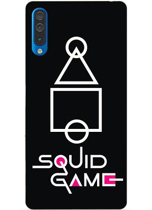 Силиконовый бампер чехол для samsung a30s galaxy a307f игра в кальмара