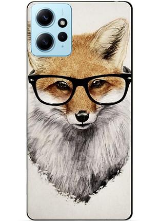 Силіконовий бампер чохол для xiaomi redmi note 12 з малюнком лиса