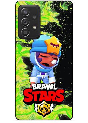 Силіконовий бампер чохол для samsung a32 з героєм бравл сонний сенді