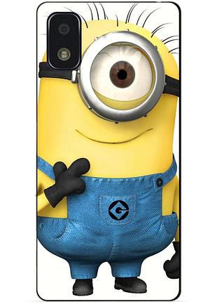 Силиконовый чехол бампер для zte blade l210 с рисунком миньон кевин minion