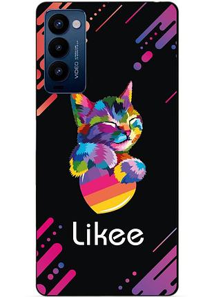 Силиконовий бампер чехол для tecno camon 18p з картинкою лайки