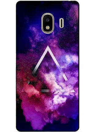 Силіконовий бампер чохол для samsung j4 galaxy j400 з малюнком космос