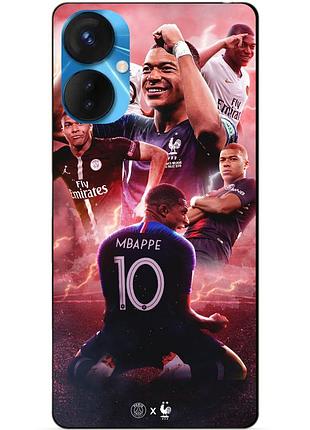 Силіконовий бампер чохол для tecno spark 9 pro з малюнком mbappe кіліан мбаппе