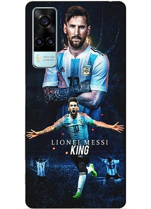 Силиконовый бампер чехол для vivo y31 / y53s с рисунком messi аргентина месси