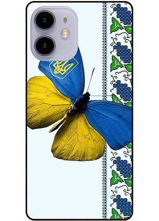 Силіконовий чохол бампер для iphone 11 з малюнком метелик україна метелик