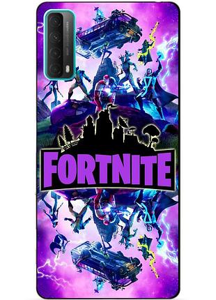 Силіконовий бампер чохол для huawei p smart 2021 з малюнком fortnite marvel