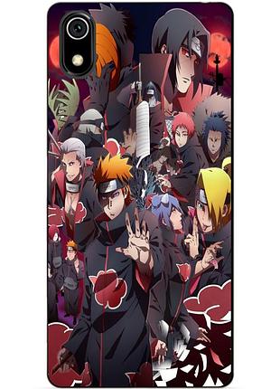 Силиконовый чехол бампер для xiaomi redmi 7a с рисунком наруто аниме