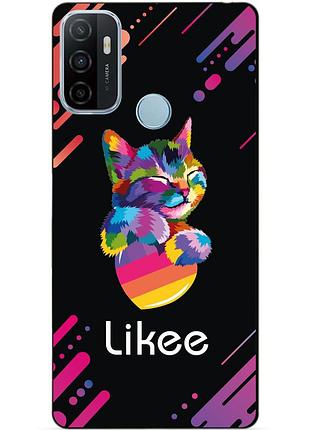 Силіконовий бампер чохол для oppo a53 з малюнком likee