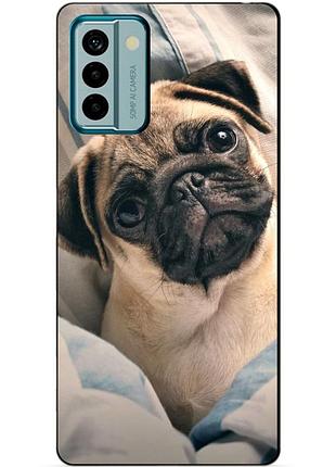 Силіконовий чохол бампер для nokia g22 з малюнком фото мопс