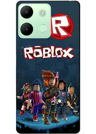 Силіконовий чохол бампер для infinix smart 7 hd з малюнком roblox роблокс