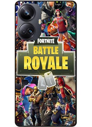 Силиконовый чехол бампер для realme 10 pro plus игра fortnite фортнайт