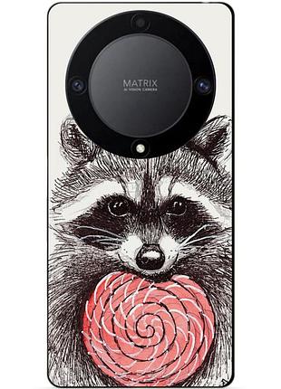 Чехол силиконовый бампер для huawei honor magic 6 lite с рисунком енот