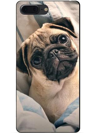 Силіконовий чохол бампер для iphone 7 plus з малюнком фото мопс