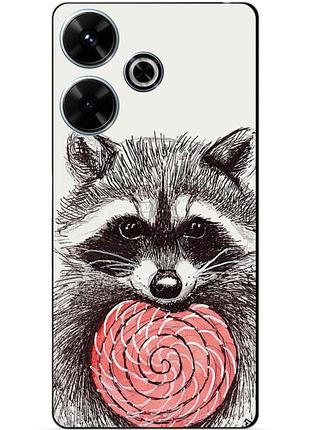 Силіконовий чохол бампер для infinix hot 30 (x6831) з малюнком єнот