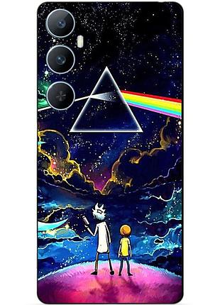 Силіконовий чохол бампер для realme c65 з малюнком рік і морті rick and morty