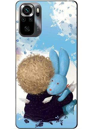 Силиконовый бампер чехол для xiaomi poco m5s с рисунком любимый зайка