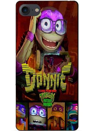 Силиконовый чехол бампер для iphone 7 с рисунком донни donnie черепашки ниндзя