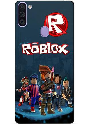 Силіконовий бампер чохол для samsung m11 з малюнком roblox