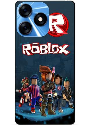 Силіконовий чохол бампер для tecno spark 10 з малюнком roblox роблокс