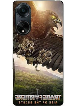 Силиконовый бампер чехол для oppo a98 с рисунком эйрэйзор трансформеры звероботы transformers