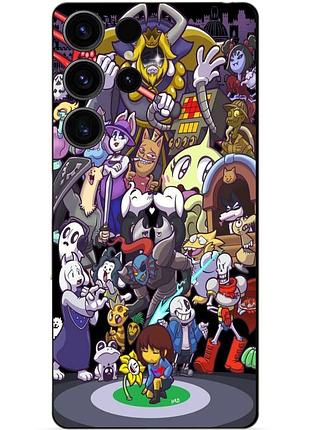 Чехол силиконовый бампер для samsung s23 ultra с рисунком undertale андертейл