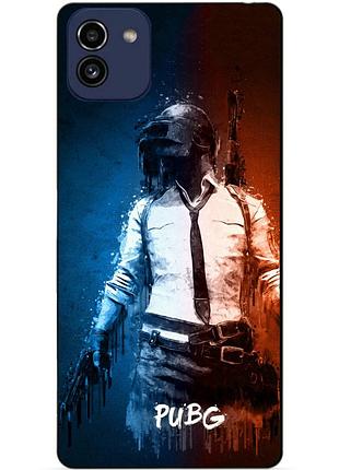Силіконовий бампер чохол для samsung a03 з малюнком pubg