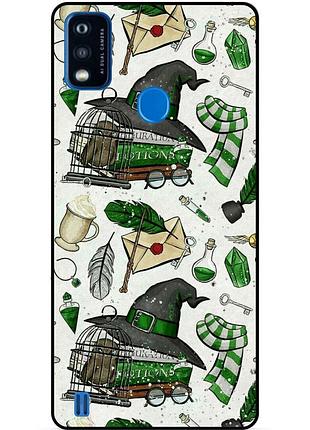 Чохол силіконовий бампер для zte blade a51 з картинкою слизерин slytherin гаррі поттер harry potter