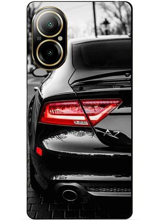 Чехол силиконовый бампер для realme c67 с рисунком audi ауди машина авто