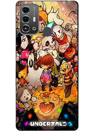Силіконовий бампер чохол для zte blade a53 pro з малюнком андертейл undertale