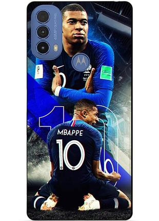 Силіконовий бампер чохол для motorola moto e20 з малюнком mbappe франція мбаппе