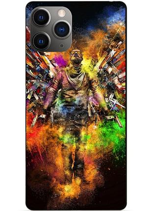 Силиконовый чехол бампер для iphone 11 pro с рисунком воин контр-страйк counter-strike