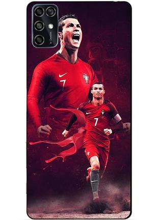 Чехол силиконовый бампер для zte blade v2020 smart с рисунком ronaldo португалия роналдо