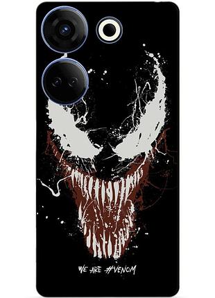 Силіконовий чохол бампер для tecno camon 20 pro з малюнком веном venom