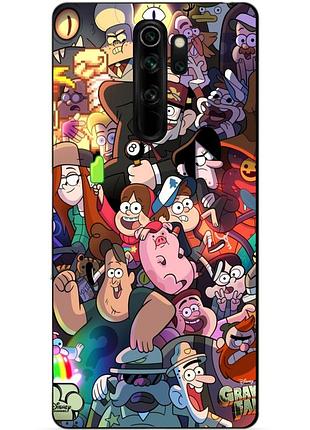 Силиконовый бампер чехол для xiaomi redmi note 8 pro с картинкой gravity falls