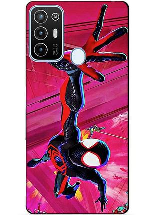 Силіконовий бампер чохол для zte blade a52 з малюнком spider man