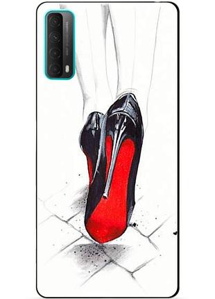Силіконовий бампер чохол для huawei p smart 2021 з малюнком туфлі