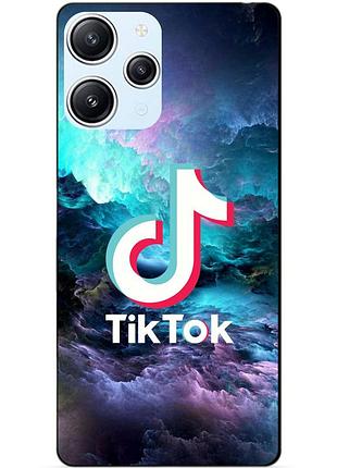 Силіконовий бампер чохол для xiaomi redmi 12 малюнок tik tok